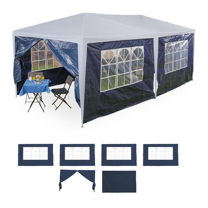 Relaxdays 6x paviljoen zijwand (10 cm, 300 cm)