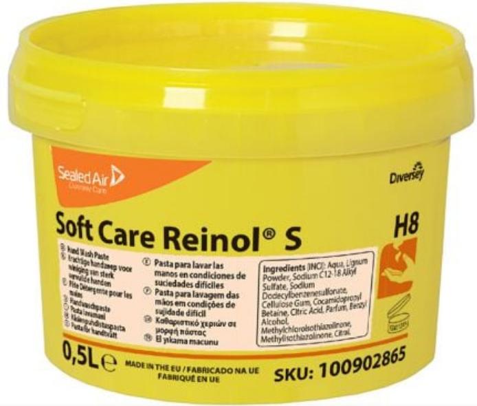 Produktbild Reinol Diversey 100902865 Soft Care S, Handwaschpaste mit natürlichem Reibemittel, 0,5 L (500 ml)