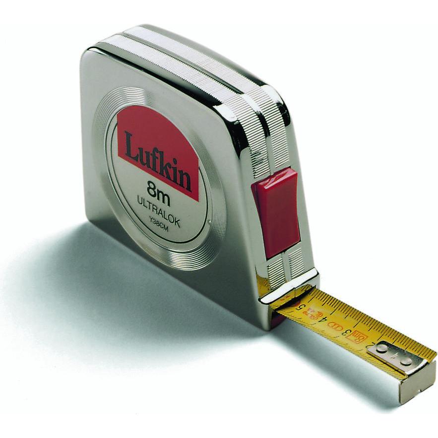 Lufkin, Strumento di misurazione della lunghezza, T0060403804 Ultralok-Bandmass 19mm x 8m - Y38CM