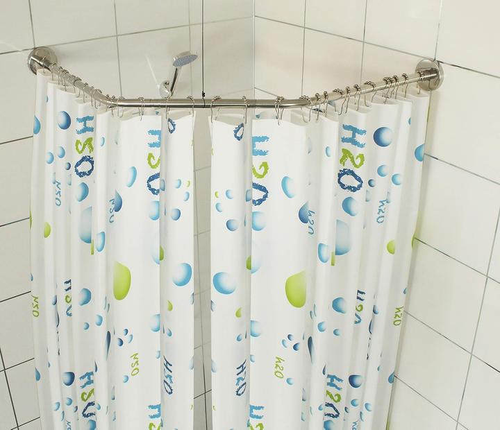 Produktbild Sikaiqi Längenverstellbare Eck-Duschvorhangstange