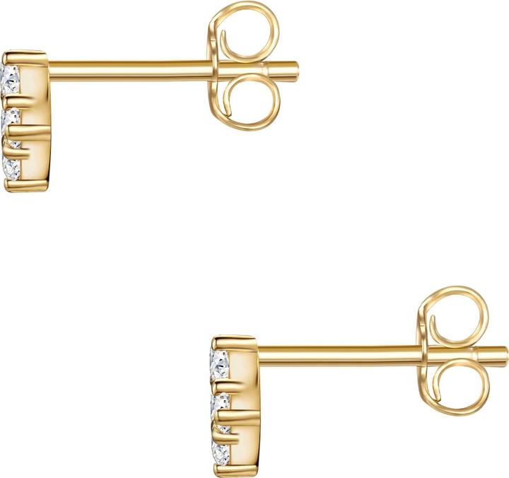 Immagine prodotto Glanzstücke München Donna Ouadrat Argento Cubico Zirconia Oro Giallo - 31354 (Argento)