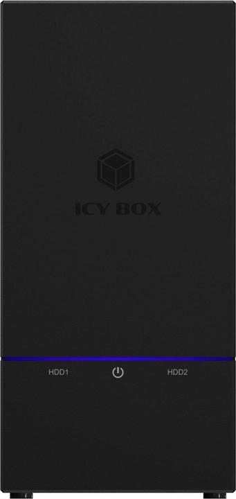 Actual product image Icy Box IB-RD3621-C31 Externes 2-Bay-RAID-Gehäuse für 2x 2,5-Zoll- oder 3,5-Zoll-SATA-Laufwerke (2.5", 3.5")