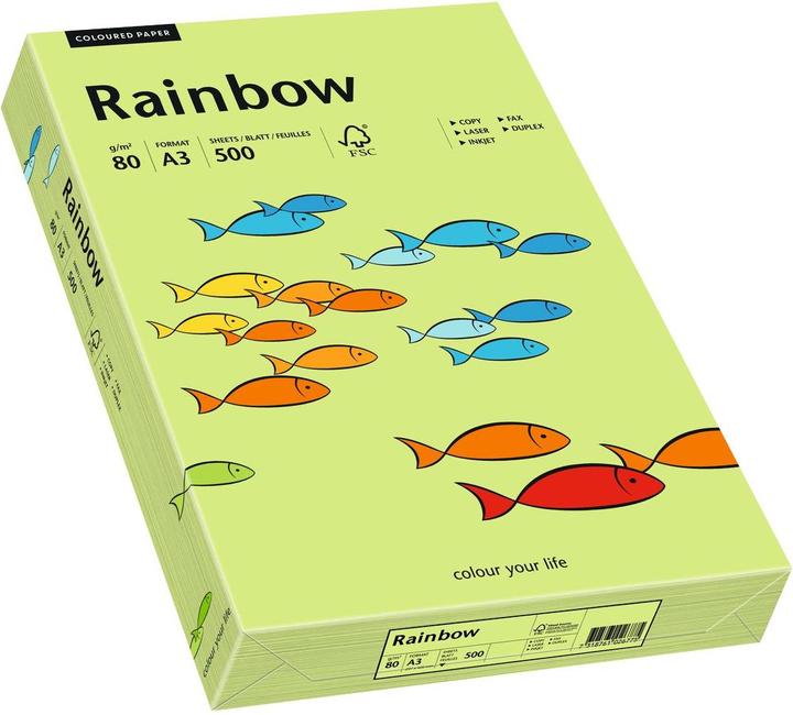 Image du produit Rainbow Papier à copier de couleur A3 (A3, 500 feuilles, 80 g/m²)