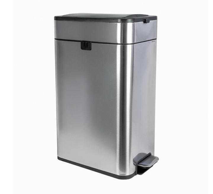 Produktbild Maul Tret-Abfallbehälter MAULwing 40l Edelstahl Doppeldeckel (40 l)