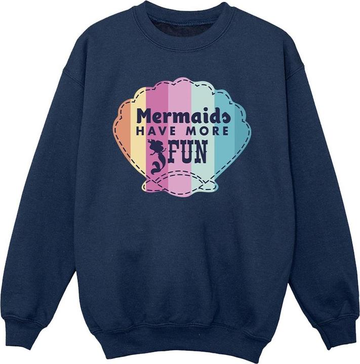 Actual product image Disney Girls The Little Mermaid Fun Sweatshirt (128)