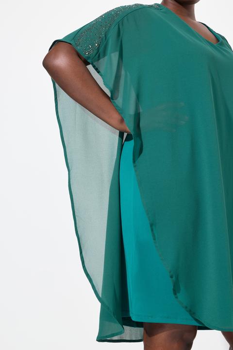 Actual product image Ulla Popken Chiffon Cape Dress (56)