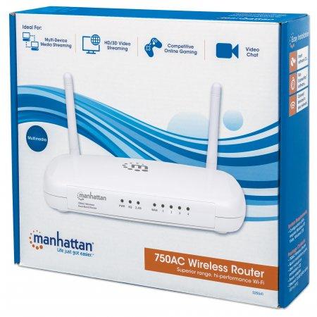 Actual product image Manhattan WL Router AC 300/433 Mbit/s 4-Port LAN FE