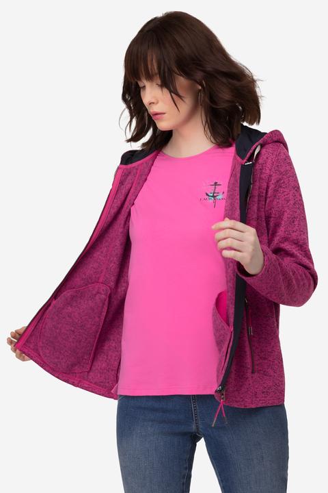 Produktbild Laurasøn Strickfleece-Jacke, Kapuze, Zipptaschen (XL)