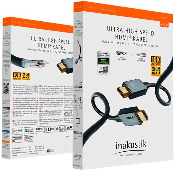 Produktbild Inakustik Star II HDMI 2.1 48G 3,0m Schwarz (3 m, HDMI)