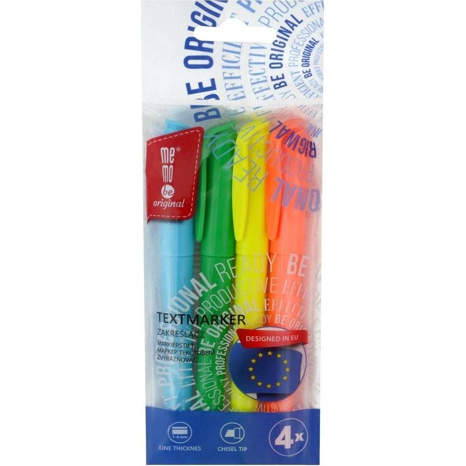 Memobe, Evidenziatori, Textmarker 4 Stk (4 x)