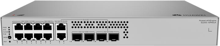 Produktbild Huawei Data Communication S220S S220S-10PN4JX S220S-10PN4JX 8x10/100/1000BASE-T ports 6xPoE+ 2x10/10 (10 Ports)