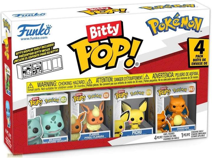 Actual product image Funko Bitty POP! 4 Pack Pokemon: Bulbasaur