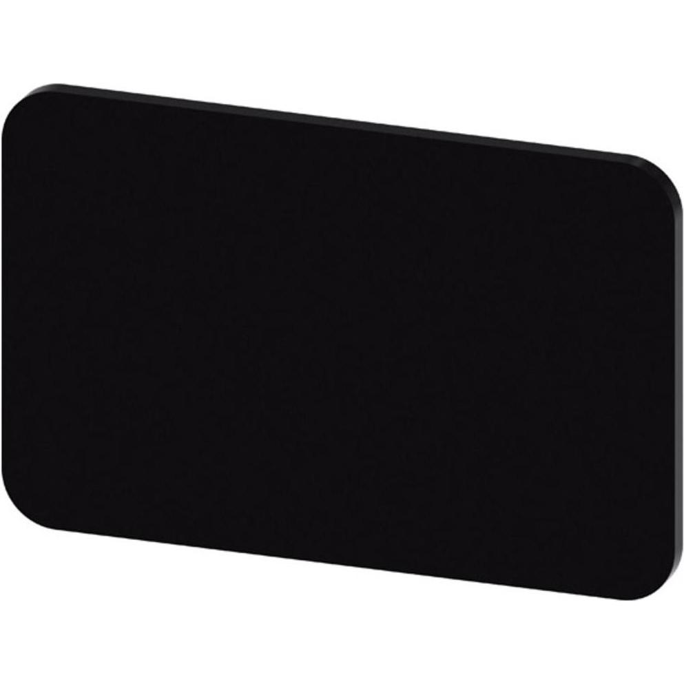 Siemens Labeling plate 17.5x27mm, black, Taster + Schalter, Schwarz