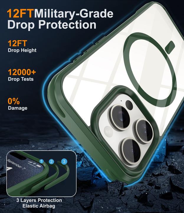 Image du produit Cadorabo Coque pour Apple iPhone 15 PRO MAX compatible MagSafe (Apple iPhone 15 Pro Max)