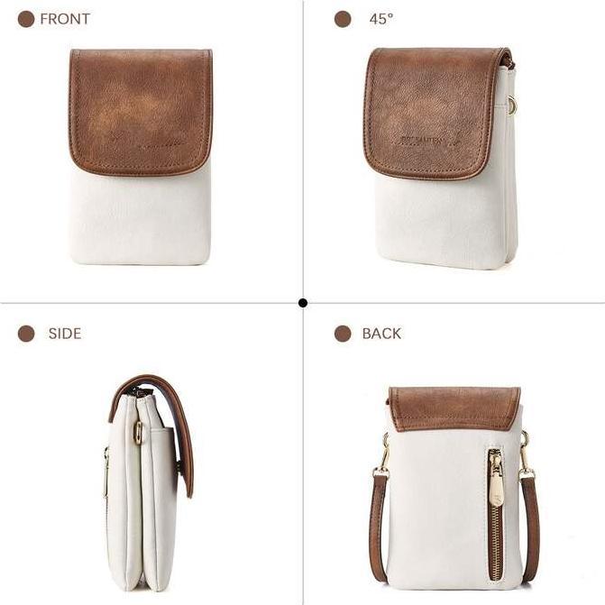 Produktbild Only-Bags.Store Handy Umhängetasche Leder, Handy Umhängetasche, Handytasche mit Geldbörse zum Umhängen