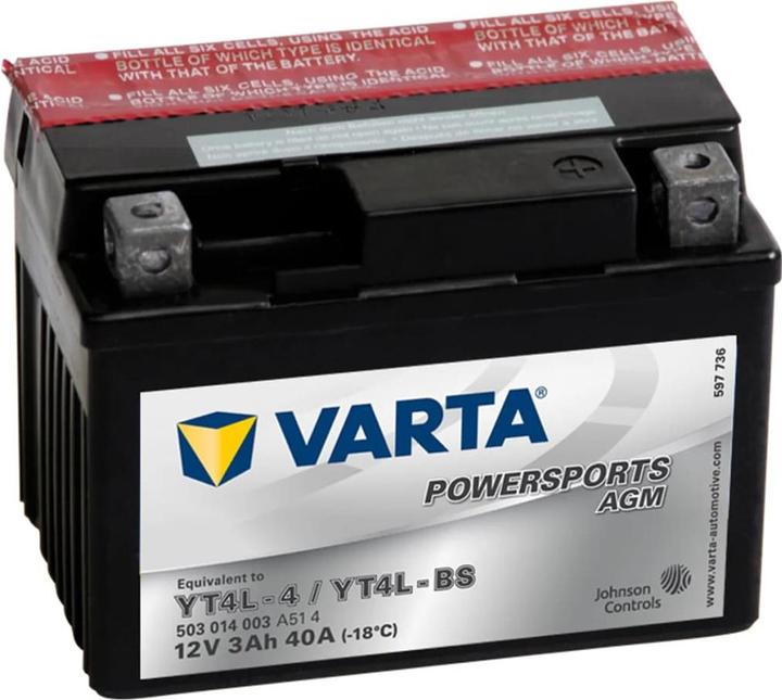 Actual product image Varta Agm 3ah (12 V, 3 Ah, 40 A)