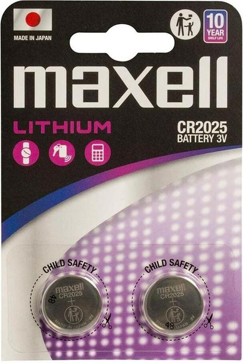Produktbild Maxell 2x CR2025 (2 Stk., CR2025, 170 mAh)
