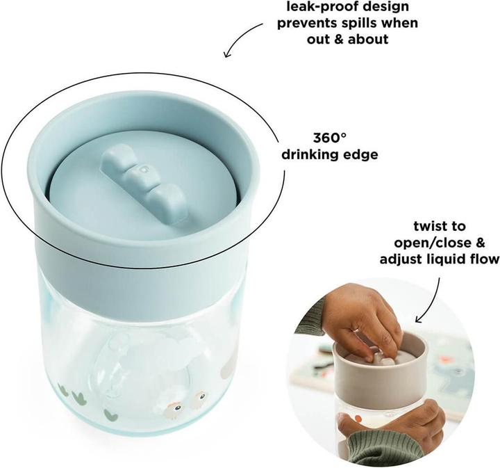Actual product image Done by Deer Trinklerntasse Tiny Farm blue