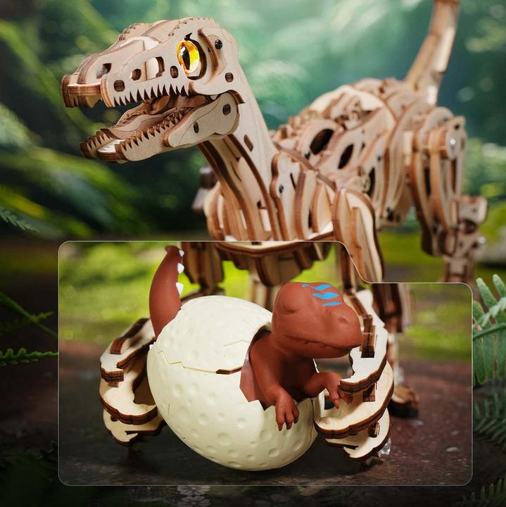 Actual product image Robotime Bausatz Velociraptor, Modell Art: Dekoration