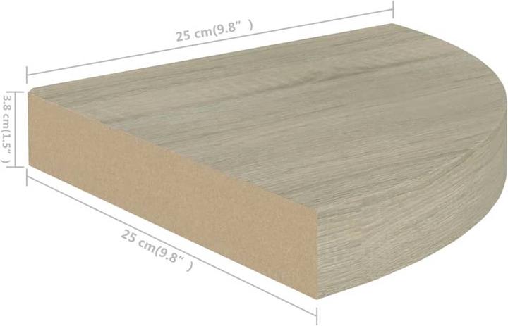 Produktbild vidaXL Wandregal (25 x 25 x 3.80 cm)