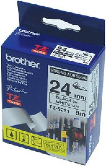 Produktbild Brother Tze-S251 (2.40 cm, Schwarz, Weiss)
