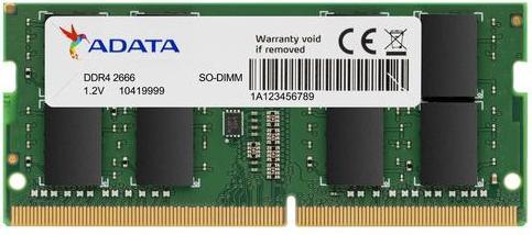 Produktbild Adata DDR4 4GB 2666 MHZ SO-DIMM CL19 RETAIL (1333 MHz, DDR4-RAM)