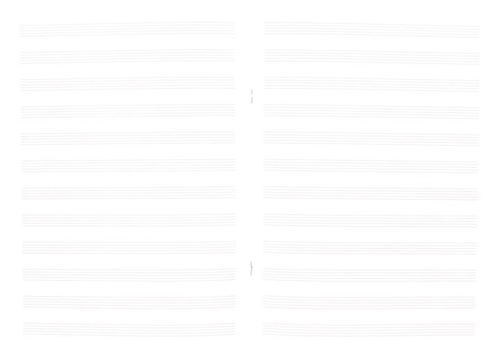 Produktbild Oxford Notenheft (A4, Liniert, Harter Einband)