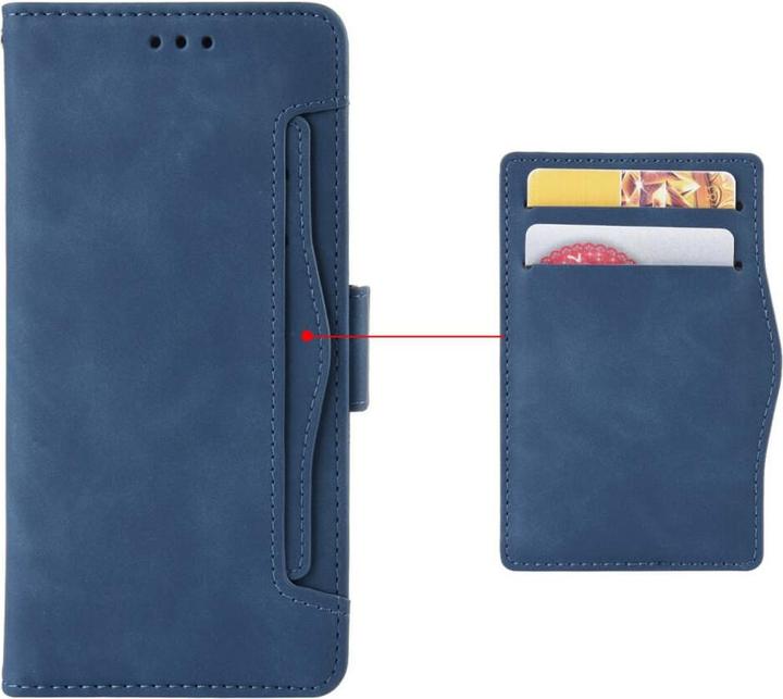 Productafbeelding Cover-Discount Nokia G60 - Etui met veel kaartsleuven blauw (Nokia G60)