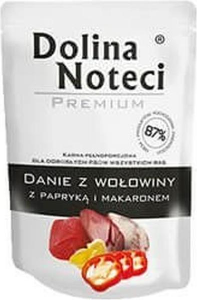 Produktbild Dolina noteci Premium Rindfleischgericht mit Paprika und Nudeln - Nassfutter für Hunde - 300g (Adult, 1 Stk., 300 g)