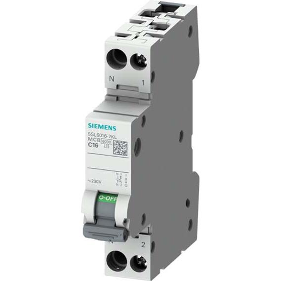 Siemens, Schutzschalter, 5SL6010-7KL Leitungsschutzschalter 10 A
