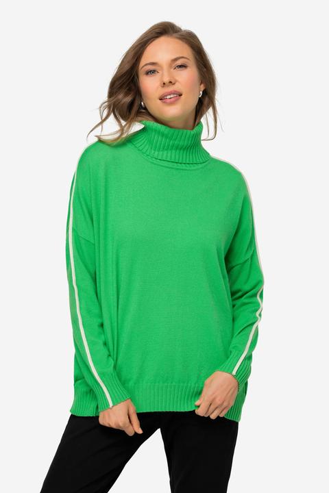 Produktbild Laurasøn Pullover, Stehkragen, Langarm, Schmuckstreifen (M)