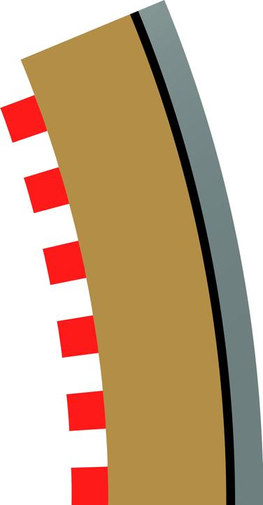 Produktbild Scalextric Borders R2 Outer 4 Stück