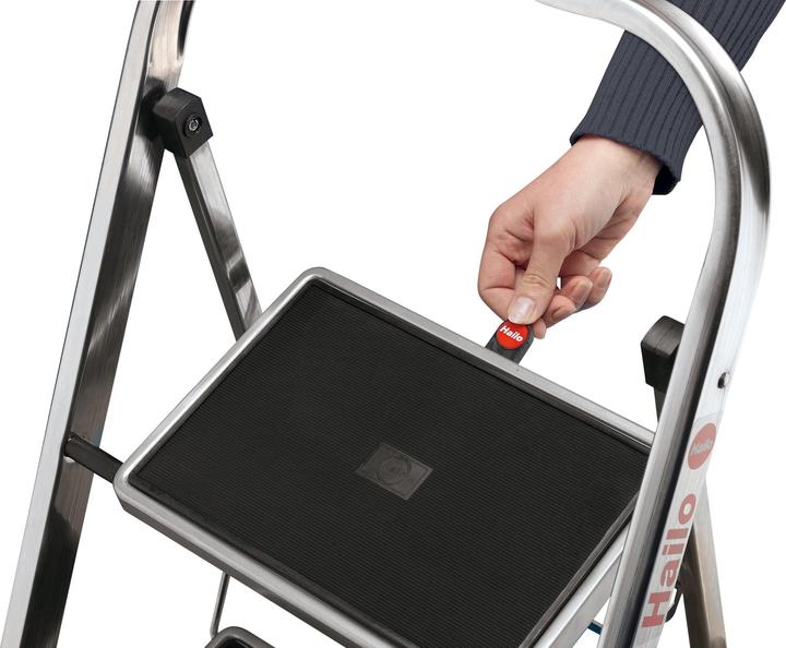 Actual product image Hailo K70 StandardLine, aluminium stepladder, 3 steps (Stepladder, 106 cm)
