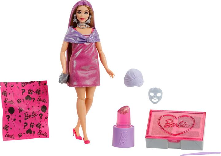 Produktbild Barbie Party Unboxed Glam Party Series - Pink Curvy Doll