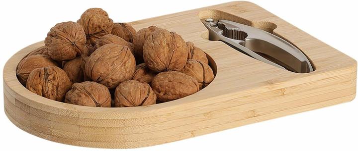 Actual product image Zeller Present Nussknacker-Set Bambus Metall 2-teilig 26x17.5x5.3 cm