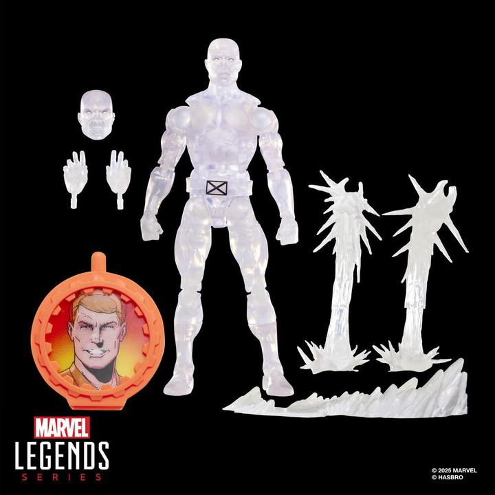 Actual product image Marvel Legends Series Secret Wars Ice Man, X-Men retro Marvel Comics action figure to collect, 15 cm