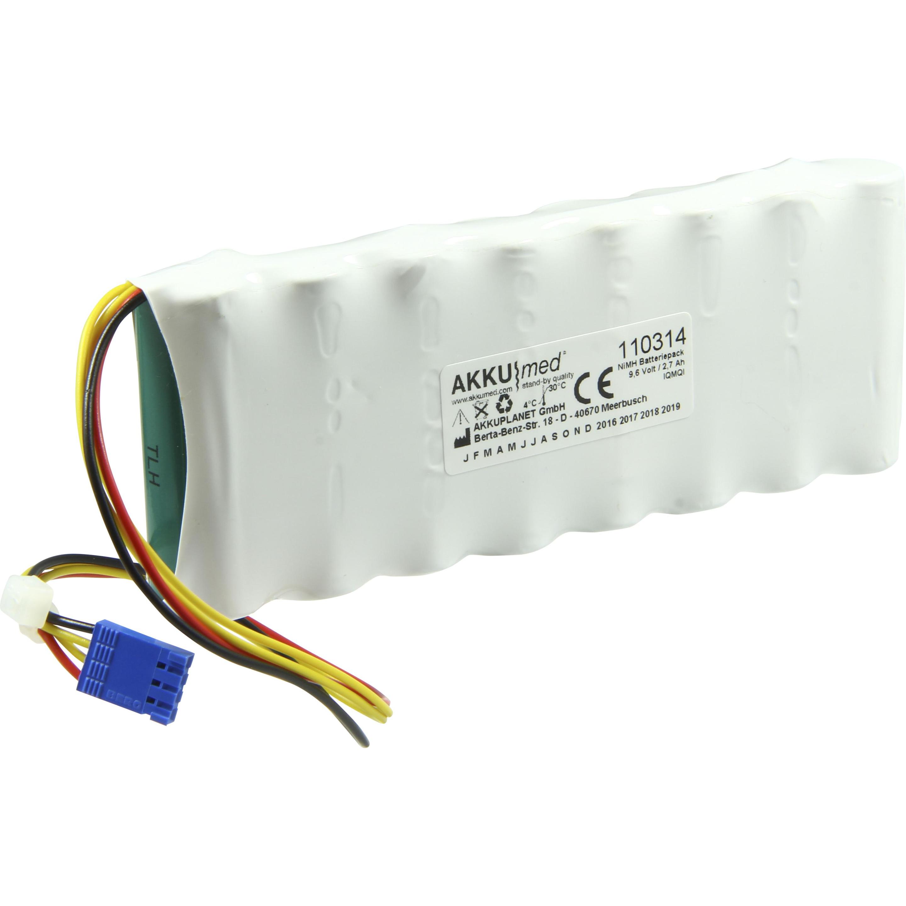XCell NiMH Akku passend für Schiller EKG AT10+, AT10plus (2700 mAh), Batterien + Akkus