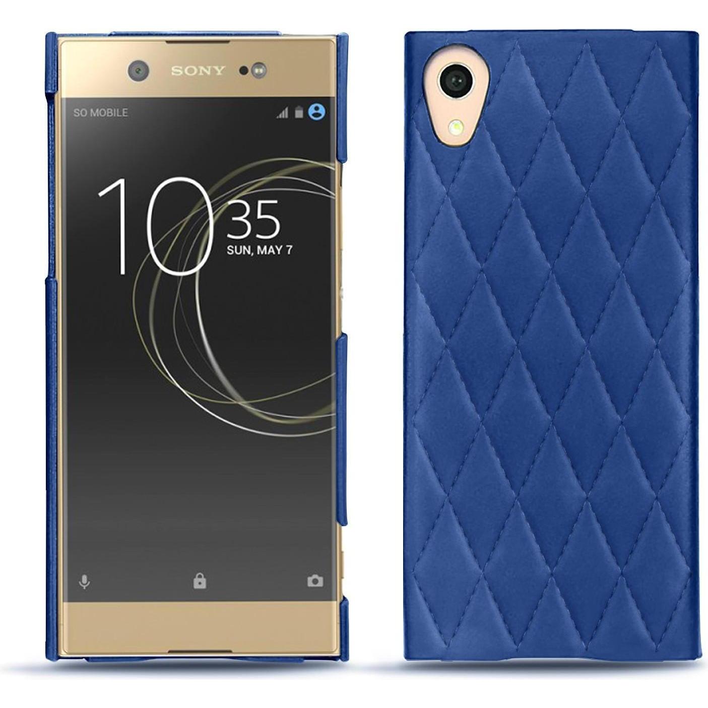 Noreve Lederschutzhülle (Sony Xperia XA1 Ultra), Smartphone Hülle, Blau
