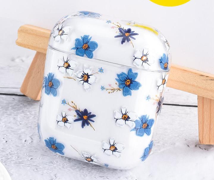 Immagine prodotto PhoneLook Coque transparent fleurs bleues (Manicotto per cuffie)
