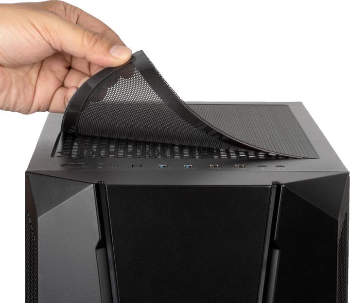 Immagine prodotto Silverstone Case Fara V1M Pro Micro-ATX, ARGB, vetro temperato (mATX, Mini-ITX)