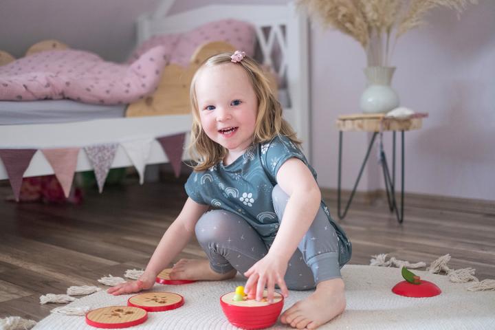 Actual product image small foot Educational game logisteck apple (German)