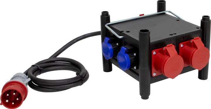 Brennenstuhl Kompakter Stromverteiler BSV 3/16 IP44, 1x CEE-Stecker 3P+N+T - 16 A/415 V (IP44), Steckdosen 3x (7x, Typ 13)
