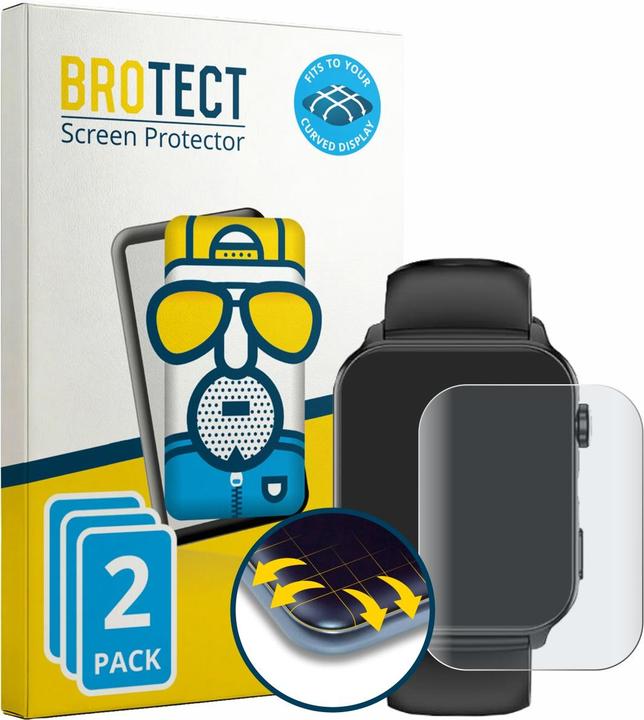 Produktbild BROTECT Fullscreen für Baolubao R30MAX 1.91" Schutzfolie Displayschutz Folie Matt Entspiegelungsfolie