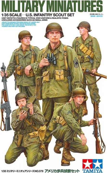Actual product image Tamiya 1/35 U.S. Infantry Scout Set