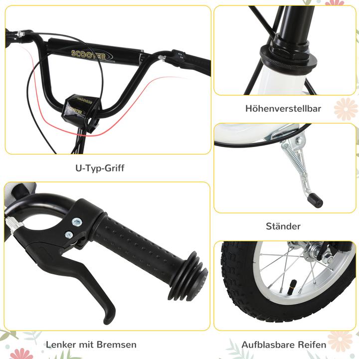 Actual product image Homcom Pedal scooter with handbrake