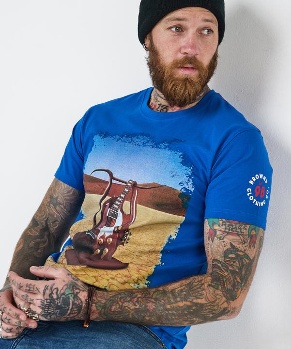 Actual product image Joe Browns Melting Guitar Graphic T-Shirt (S)