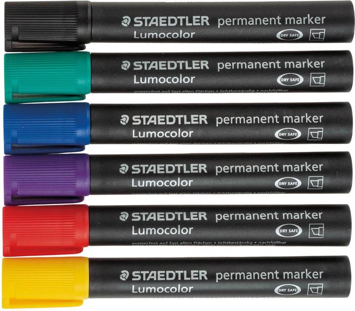 Produktbild Staedtler Lumocolor permanent marker 350 Permanent-Marker mit Keilspitzen (6x)
