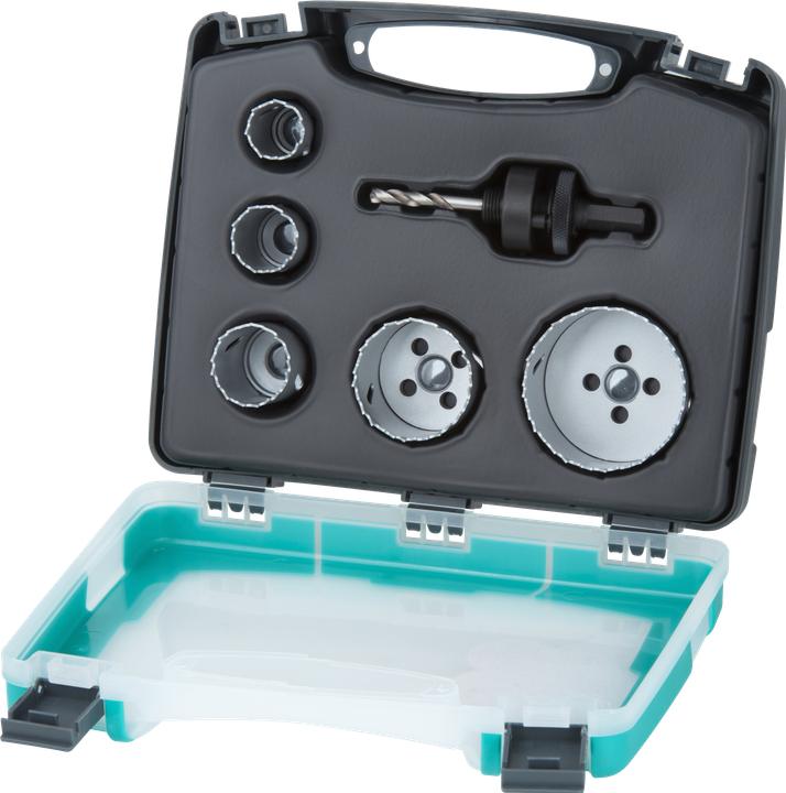 Produktbild wolfcraft 1 Lochsägen-Set BiM ø25,29,35,51,68mm (25 mm, 29 mm, 35 mm, 51 mm, 68 mm)