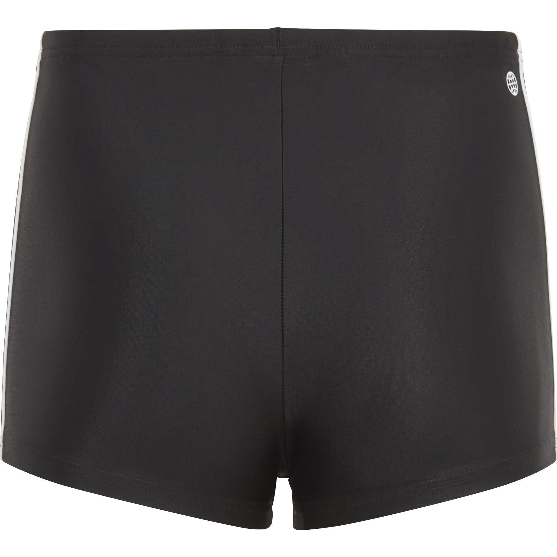 adidas, Jungen, Badehose, Kid's 3 Stripes Boxer, Schwarz, (158)