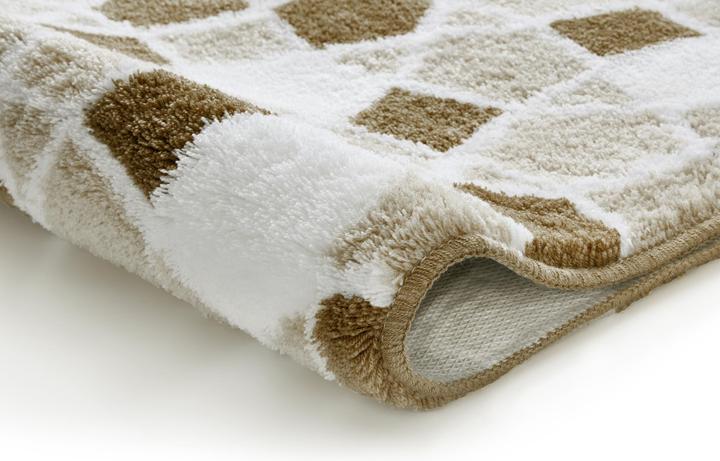 Immagine prodotto Kleine Wolke Tappeto da bagno Sintra 60 x 90 cm, marrone/bianco (60 x 90 cm)